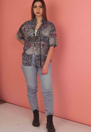VINTAGE ABSTRACT PATTERN SHIRT