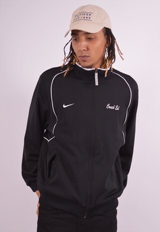 VINTAGE NIKE TRACKSUIT TOP JACKET BLACK