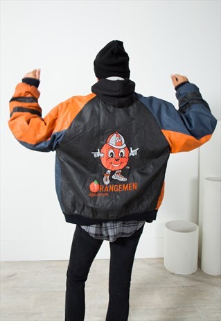 VINTAGE BIKER LEATHER PATCH JACKET / S186