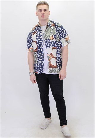 VINTAGE PATTERN FESTIVAL SHIRT