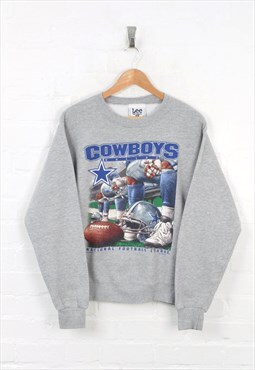 Vintage Lee Dallas Cowboys Sweater Grey Small