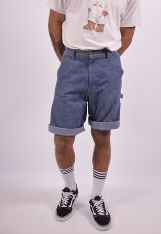 VINTAGE CARHARTT DENIM SHORTS BLUE