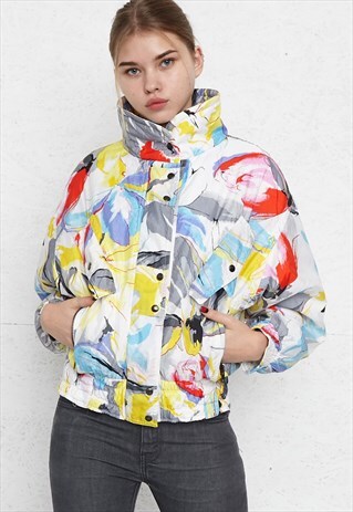 VINTAGE YELLOW SKIMER WINDBREAKER JACKET