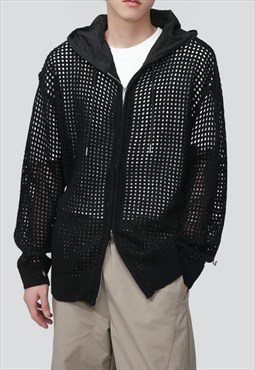 Men's cutout zipper knitted jacket A VOL.2