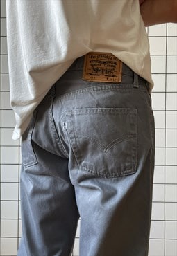 Vintage LEVIS Jeans Denim Pants 90s Grey