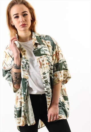 VINTAGE PATTERN SHIRT PSAW484