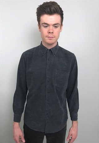 VINTAGE 90S GREY CORDUROY SHIRT