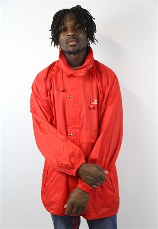 VINTAGE 90S RED RAIN JACKET