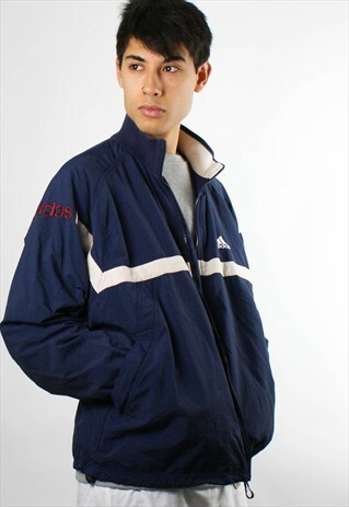 ADIDAS WINDBREAKER JACKET, BOMBER JACKET, ZIP UP
