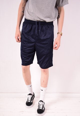 STARTER MENS VINTAGE SHORTS MEDIUM NAVY BLUE 90S