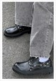UTILITY BROGUES EDGY HIGH FASHION GRUNGE CARGO BUCKLE SHOES