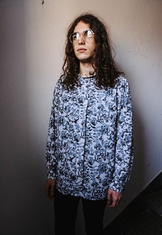 VINTAGE FLOWER PATTERNED SHIRT