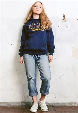 VINTAGE 90S BASKETBALL PRINT HOODIE