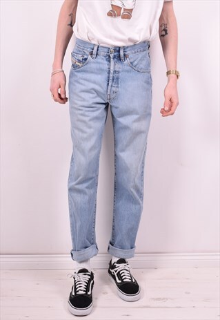 DIESEL MENS VINTAGE JEANS W30 L31 BLUE 90'S