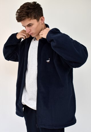 G&G UNISEX NAVY GOOSE FLEECE