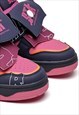 CHUNKY SOLE TRAINERS RETRO PATCH SNEAKERS SKATE SHOES PINK