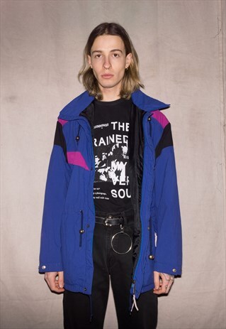 90S ELECTRIC BLUE WINDCHEATER UNISEX JACKET