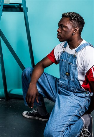 VINTAGE DUNGAREES IN BLUE DENIM