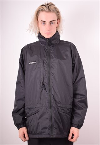 COLUMBIA MENS VINTAGE JACKET LARGE BLACK 90S