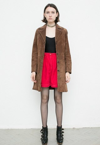 VINTAGE BROWN SUEDE COAT