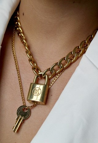 Vintage Louis Vuitton Padlock double chain | Boutique Secondlife | ASOS Marketplace