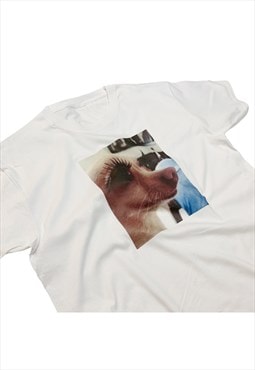 Sassy Dog Meme T-Shirt Eyelashes on Fleek Y2K