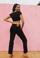 ORIGINAL LEVI'S 501 BLACK DENIM HIGH RISE JEANS