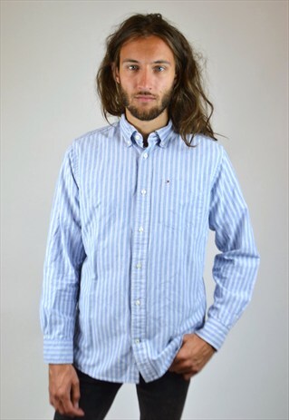 VINTAGE 90'S TOMMY HILFIGER STRIPED SHIRT