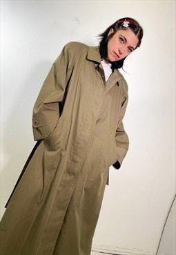 Vintage 90s shoulder padded trench coat 