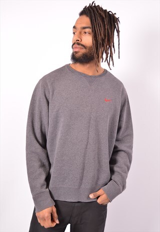 VINTAGE NIKE SWEATSHIRT JUMPER GREY