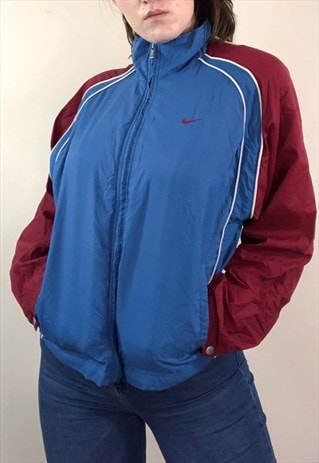 blue nike tracksuit top