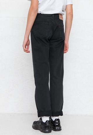 VINTAGE BLACK LEVI'S 501 FIT DENIM JEANS