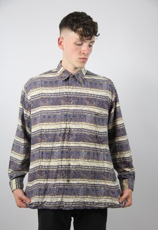 VINTAGE NAVAJO PATTERNED SHIRT