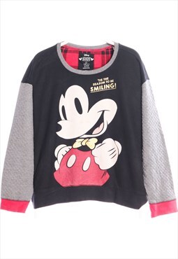 Black Disney Crewneck Sweatshirt - Large