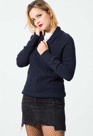 ON SALE VINTAGE 80S TOMMY HILFIGER KNITWEAR JUMPER/ S0406