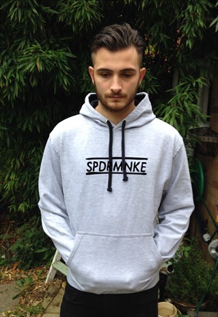 SPDRMNKE GREY HOODIE
