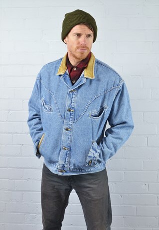 MID BLUE DENIM JACKET