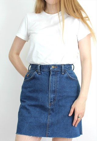 VINTAGE REWORKED WRANGLER DENIM SKIRT