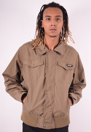 WOOLRICH MENS VINTAGE JACKET XL KHAKI 90S