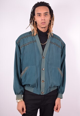 MENS VINTAGE JACKET XL GREEN 90'S