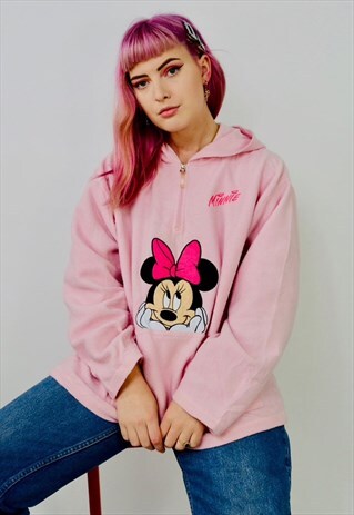 VINTAGE DISNEY MINNIE MOUSE FLEECE HOODIE