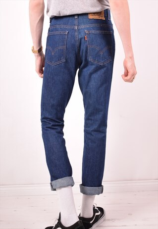 LEVI'S MENS VINTAGE JEANS W31 L30 BLUE 90S