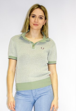 VINTAGE 70'S KNITTED FRED PERRY TOP