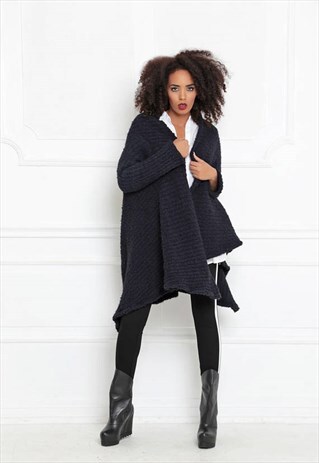 ASYMMETRICAL CARDIGAN/WINTER CARDIGAN