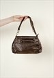Vintage Y2k Miss Sixty Small Brown Chain Detail Handbag