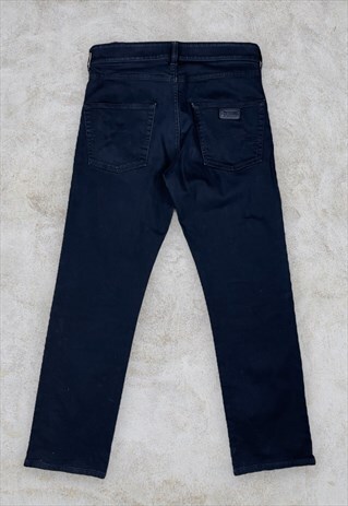 VINTAGE ARMANI COLLEZIONI BLACK JEANS STRAIGHT LEG W32 L32