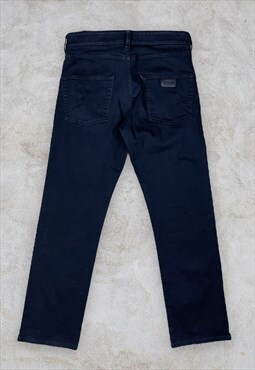 Vintage Armani Collezioni Black Jeans Straight Leg W32 L32