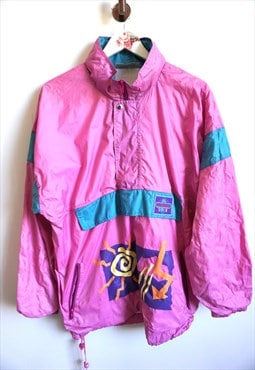 Vintage Windbreaker Jacket Sweatshirt Tracksuit Sport Top