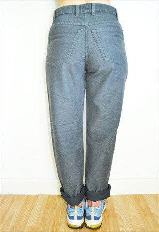 GREY NEUTRAL YEEZY FIT MOM JEANS HIGH WAIST TROUSERS UNISEX