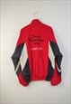 VINTAGE  CRAZY TRACK JACKET DIVINE IN RED S